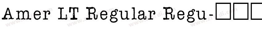 Amer LT Regular Regu字体转换 Amer LT Regular Regu字体转换